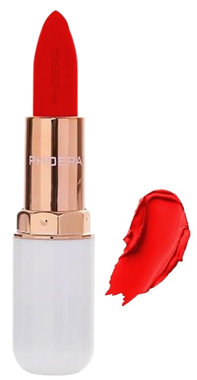 Batom Phoera Absolute Matte Lipstick 110 Flame - 3.8G
