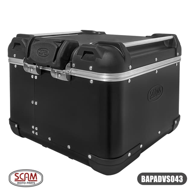 Baú Superior Ushuaia Adv 43L Alumínio Preto Fosco Bmw F850GS/R1200GS/R1250GS