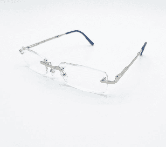 Óculos de Grau B+d 2244-75-30 Prata Fosco/azul +3.00