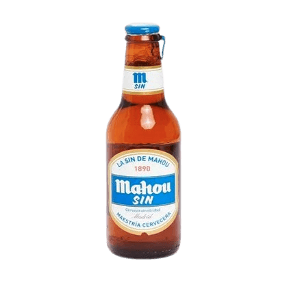 Beb Cerveja Espanha Mahou Sem Alcohol 250ml Garrfa*