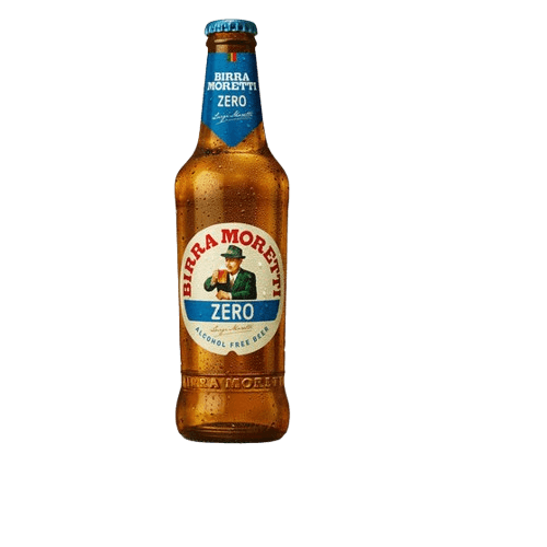 Cerveja Birra Moretti Zero Lager 330ml Garrafa