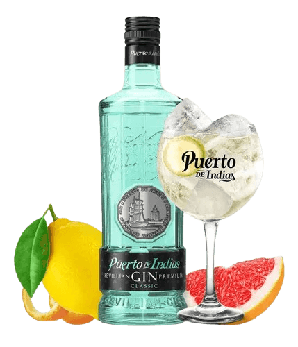 Gin Puerto de Indias Classic 700ml + Copo