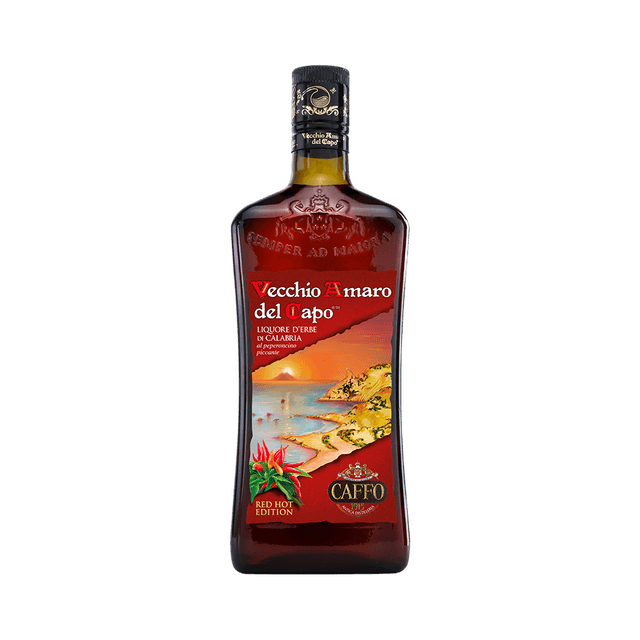Licor Italiano Caffo Vecchio Amaro Del Capo Red Hot Edition 700ml