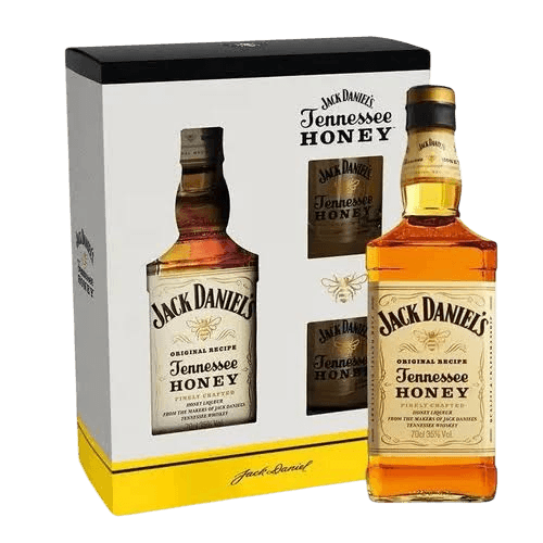 Whisky Jack Daniel's Honey 750ml + 2 Copos com Caixa