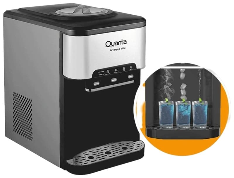 Bebedouro Quanta Triaqua Elite 3 Em 1 com Dispensador de Gelo 20Kg 220V/50Hz