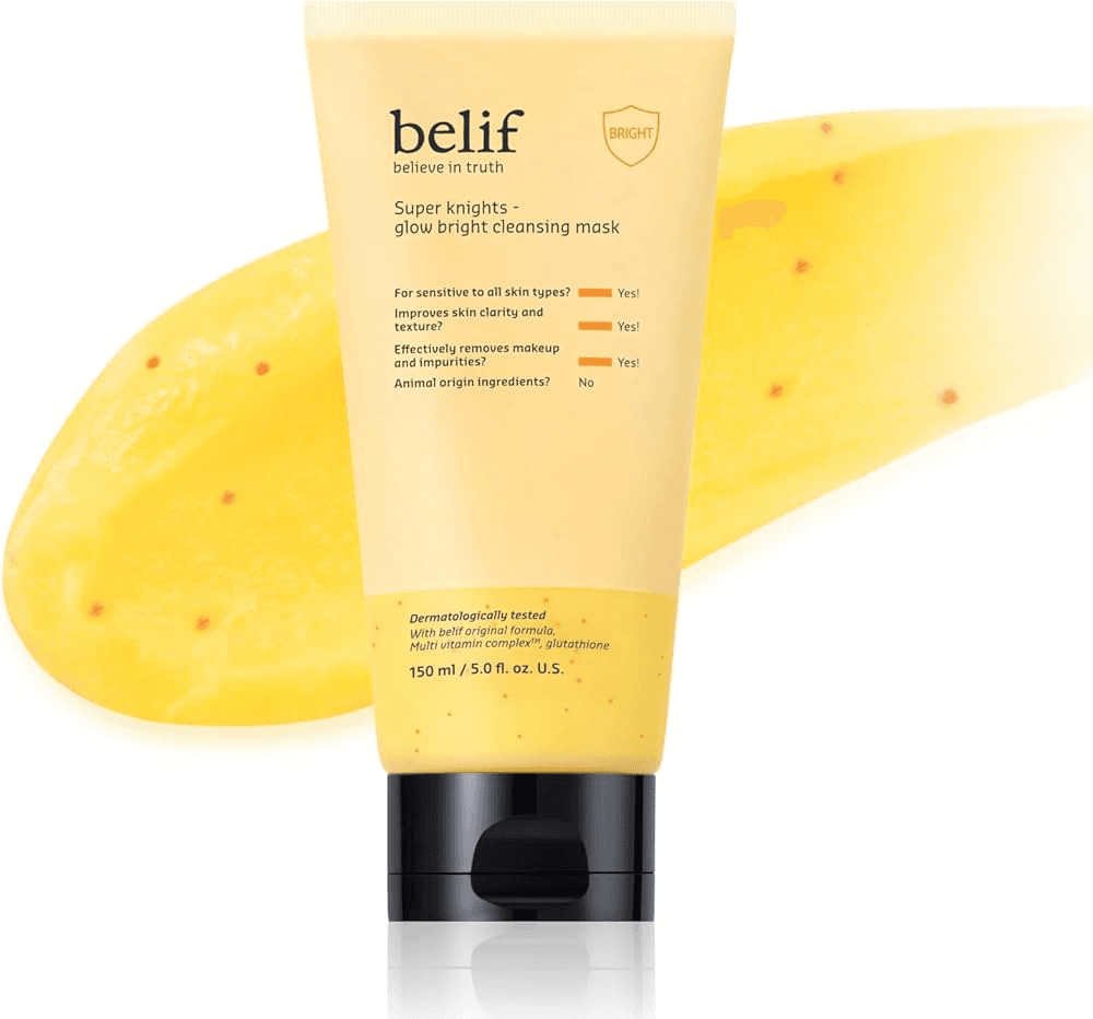 Máscara Facial Belif Super Knights Glow Bright Yellow 150ml