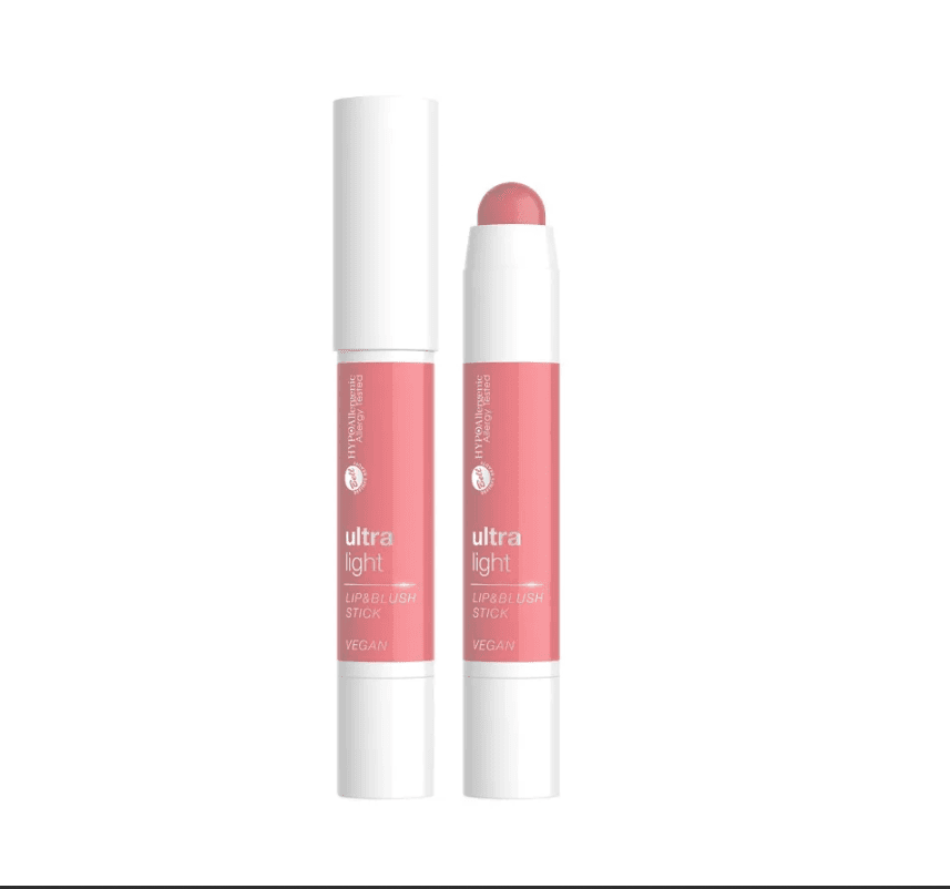 Batom e Blush Bell Hypoallergenic Ultra Light 01 Misty Blossom