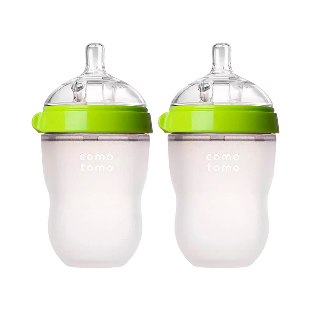 Mamadeira Comotomo 2 Peças Verde 250ml 3 Meses+