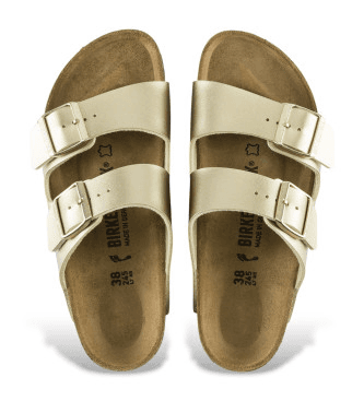 Sandália Birkenstock Arizona Birko Flor 1016110 (37) Dourado