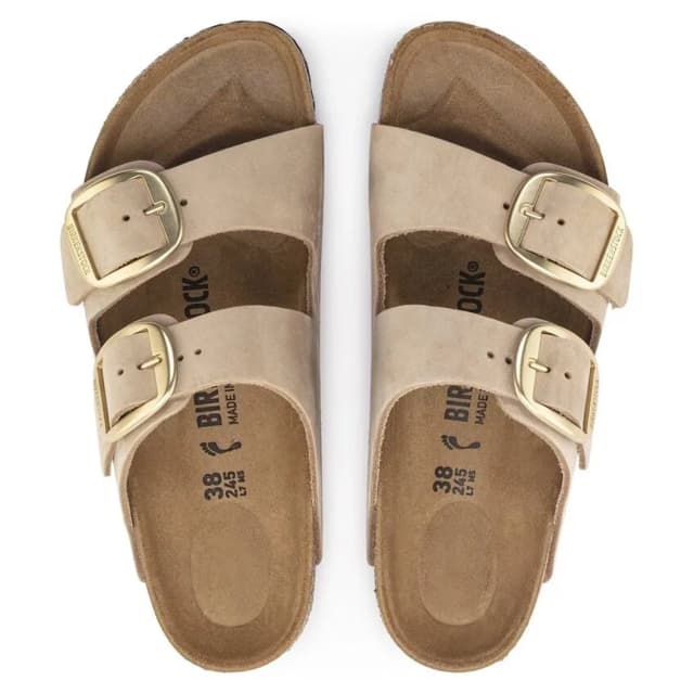 Sandália Birkenstock Arizona Big Buckle Sandcastle Marrom Tam. 41