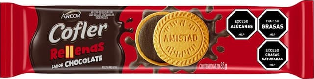 Biscoito Arcor Cofler Recheado com Chocolate - 85G