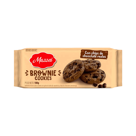 Biscoito Mazzei Brownie Cookies 100G