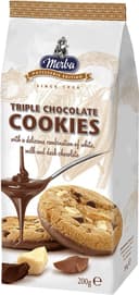 Anúncio: Biscoito Merba Triple Chocolate Cookies - 200g