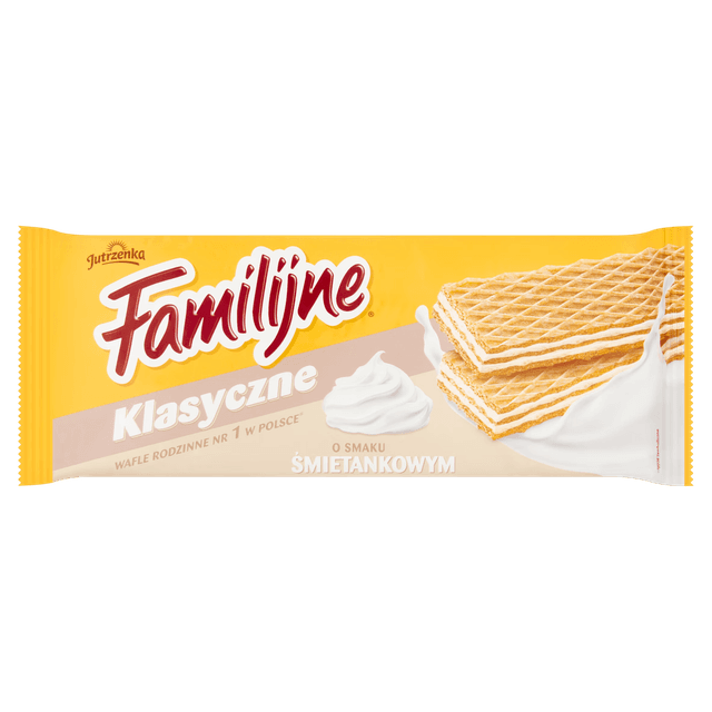 Biscoito Wafer Jutrzenka Familijne Smietankowym 180G
