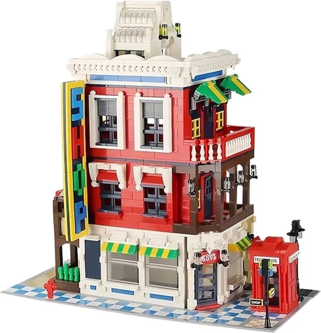 Blocos de Construção Wange Architecture Corner Store - 6311 (2347 Peças)