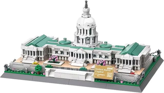 Blocos de Construção Architecture United States Capitol Wange - 5235 (1074 Peças)