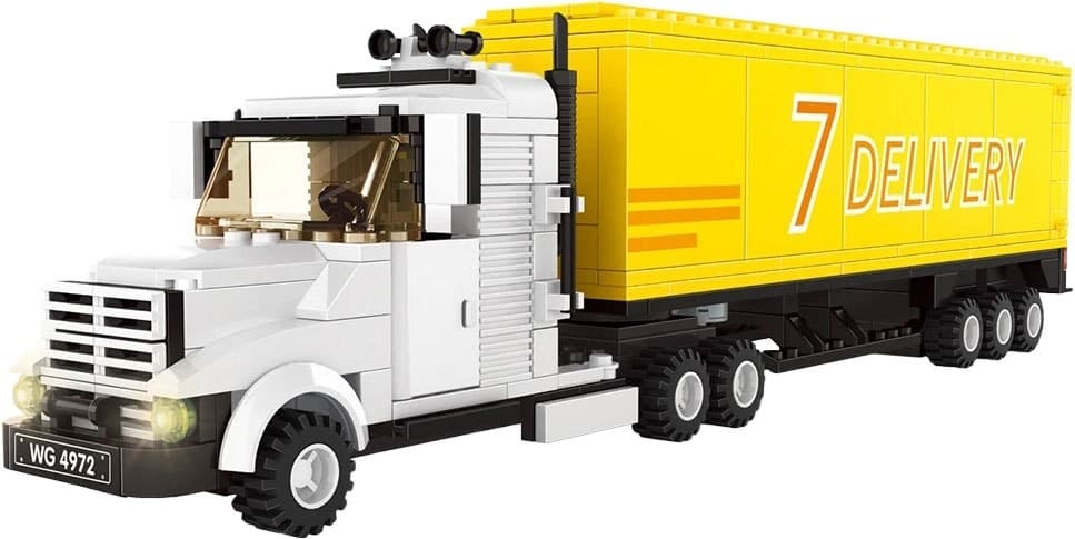 Blocos de Construção Caminhão Container Wange - 4972 (333 Peças)