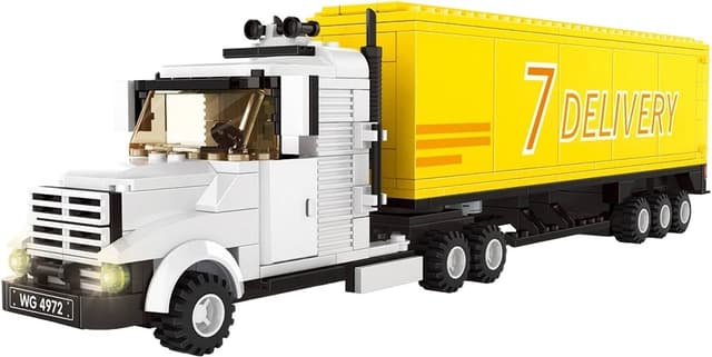Blocos de Construção Caminhão Container Wange - 4972 (333 Peças)
