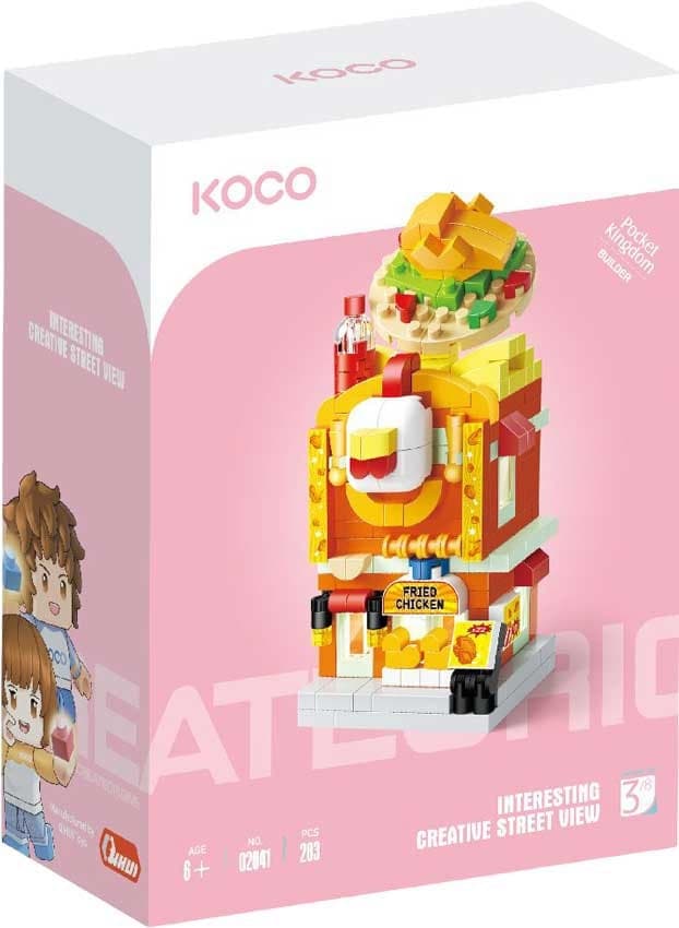 Blocos de Construção Koco Fried Chicken Shop - 02041 (283 Peças)