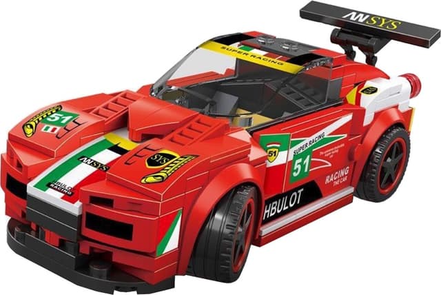 Blocos de Construção Super Champions Supercar Wange 164 Peças
