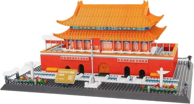 Blocos de Construção Wange Tiananmen Tower - 5218 (820 Peças)
