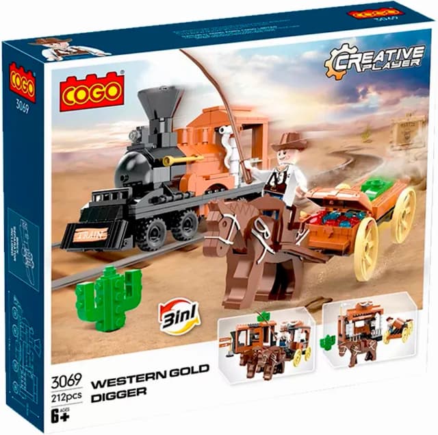 Blocos de Montar Cogo Creative Players 3069 (212 Peças)