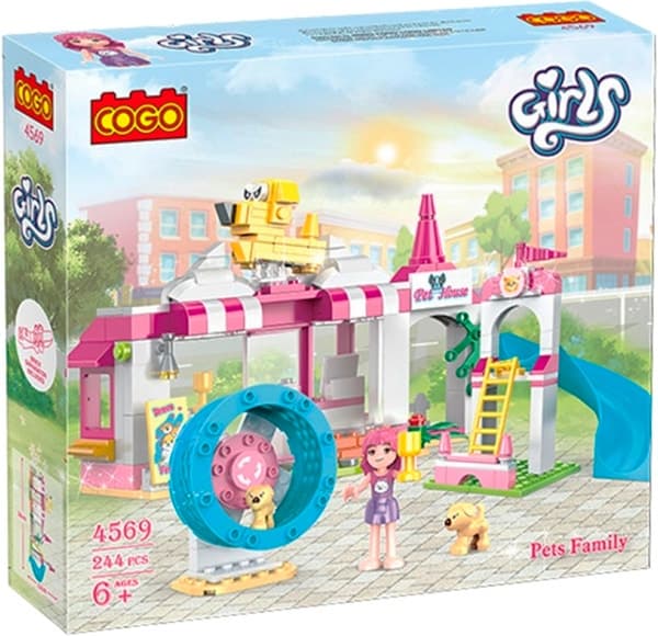 Blocos de Montar Cogo Girls Pets Family 4569 (244 Peças)