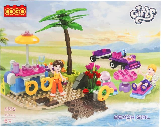 Blocos de Montar Cogo Meninas da Praia 4552 (191 Peças)