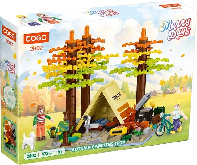 Blocos de Montar Cogo Merry Days Acampamento de Outono - 2802 (473 Peças)