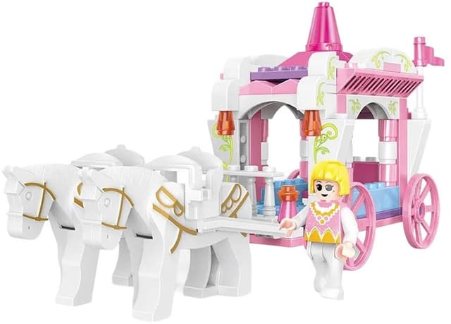 Blocos de Montar Cogo Princesa Carruagem Mágica 3267 98 Peças