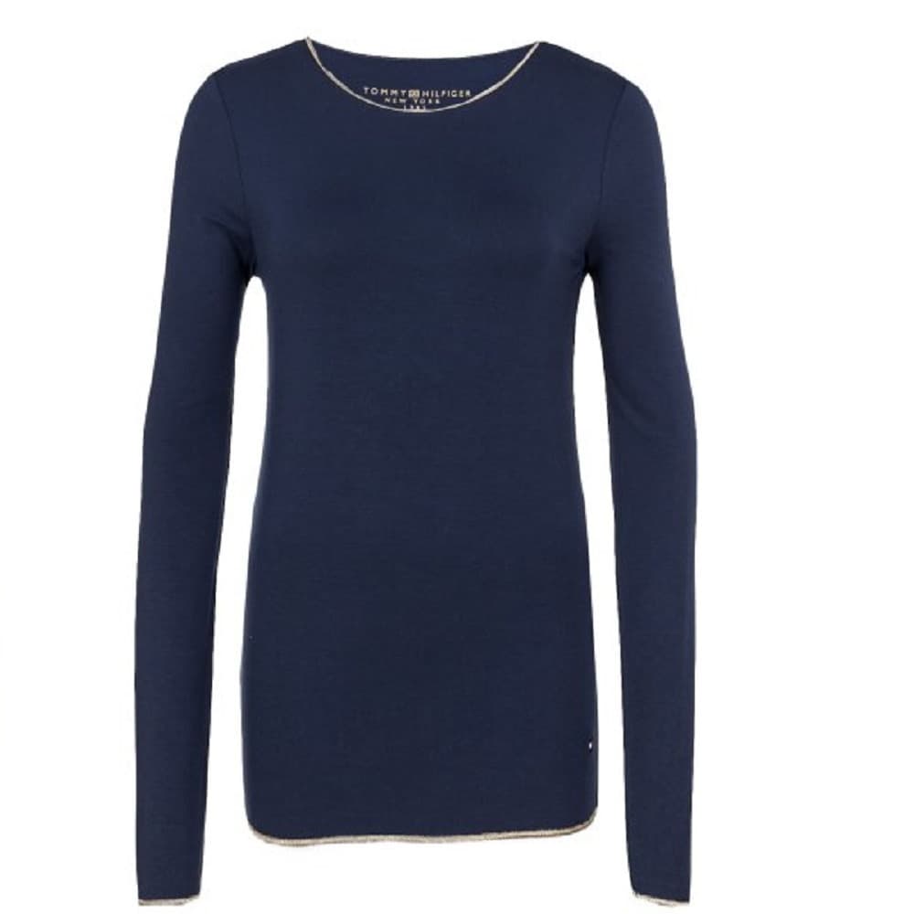 Blusa Tommy Hilfiger Feminina WW0WW14492-716 Xs Azul Marinho