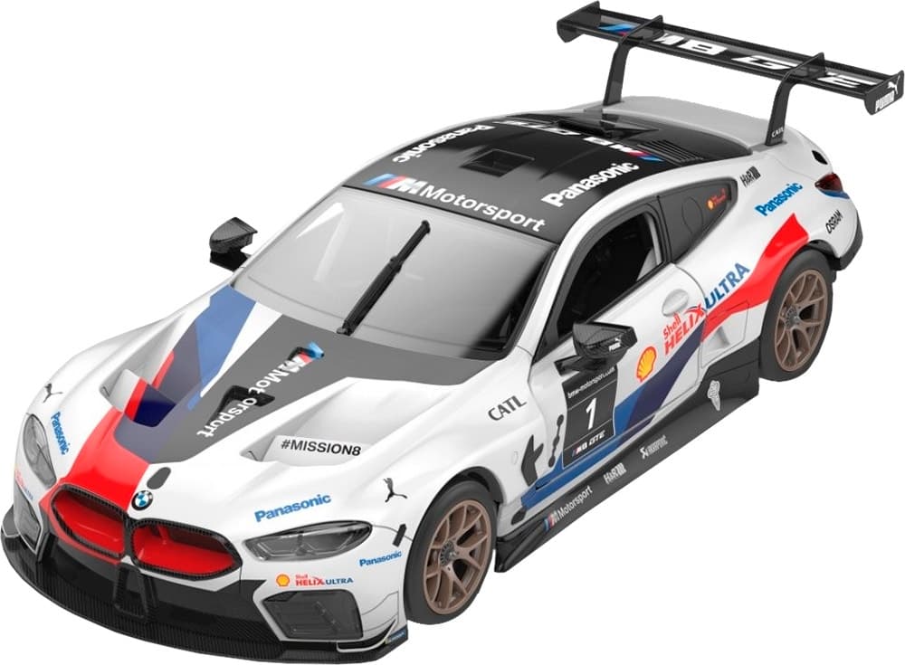 Brinquedo de Controle Remoto Bmw M8 Gte Escala (1/18) Rc Rastar 97200 (66 Peças)