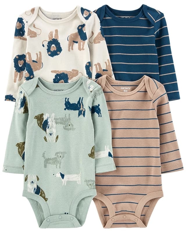 Body Masculino Carter's 1O563310 (4 Peças)