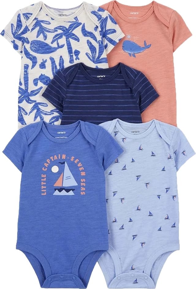 Body Masculino Carters 5 Unidades