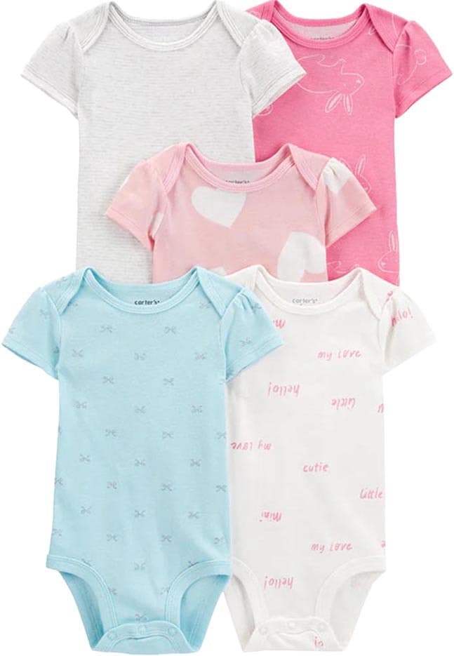 Body Feminino Carter's 5 Unidades