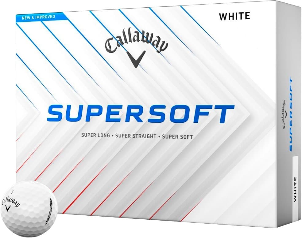 Bola de Golfe Callaway Super Soft Branco (12 Unidades)
