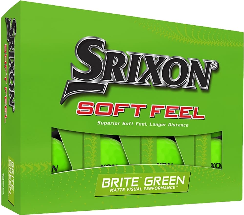 Bola de Golfe Srixon Soft Feel Brite Verde (12 Unidades)