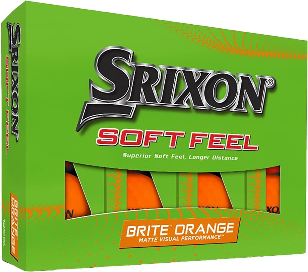 Bola de Golfe Srixon Soft Feel Brite Laranja (12 Unidades)