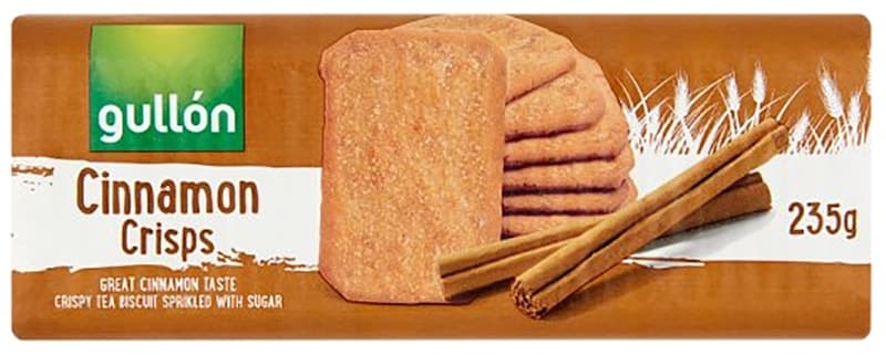 Biscoito Gullon Cinnamon Crisps 235G
