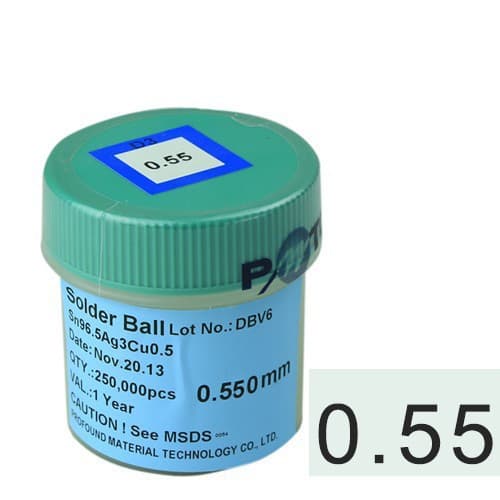 Bolinhas de Solda Bga 0.55Mm 250K Lead Free