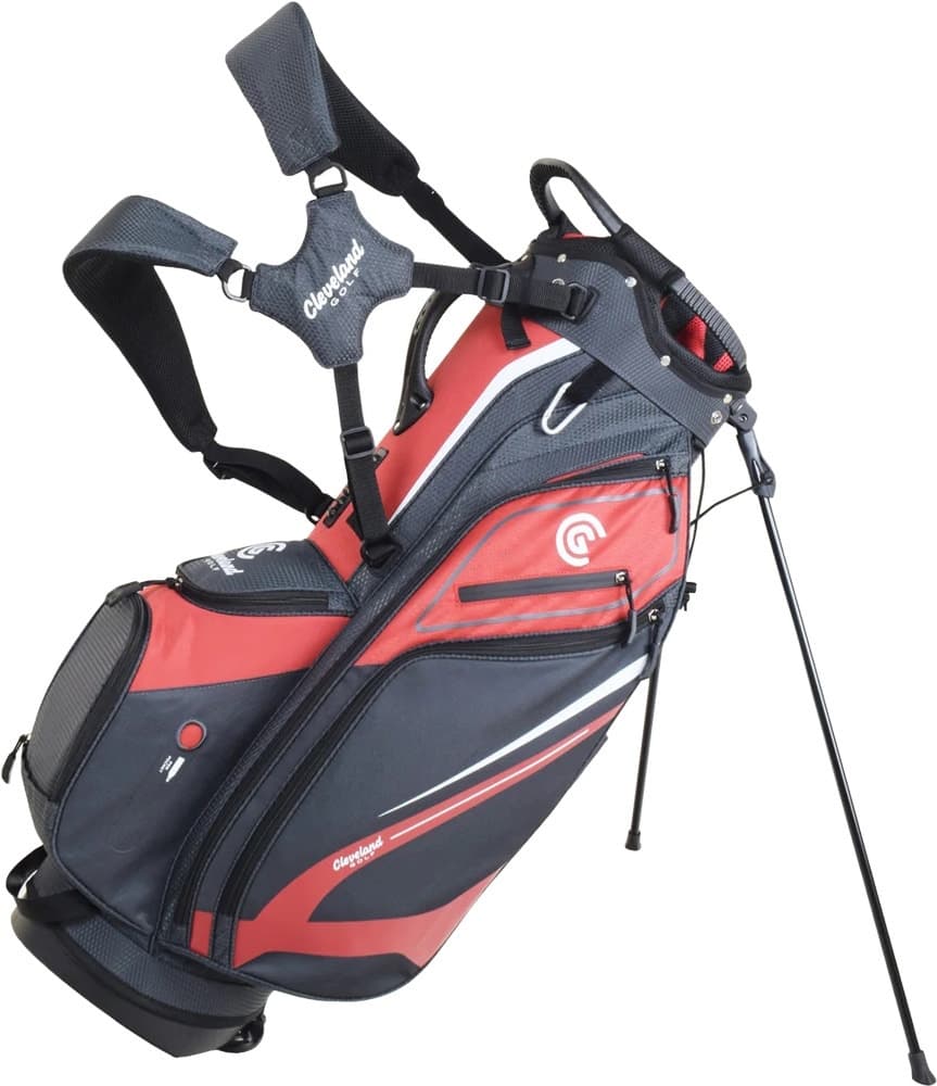Bolsa de Golfe Cleveland Lightweight Stand Bag 12134003 - Vermelho/Cinza