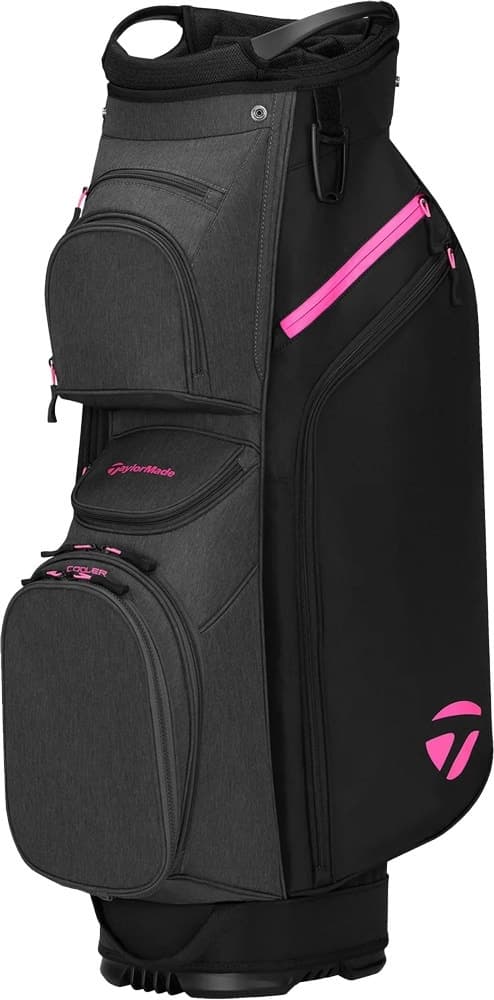 Bolsa de Golfe TaylorMade Tm26 Cart Lite M2329301 - Preta/Cinza/Rosa Neon