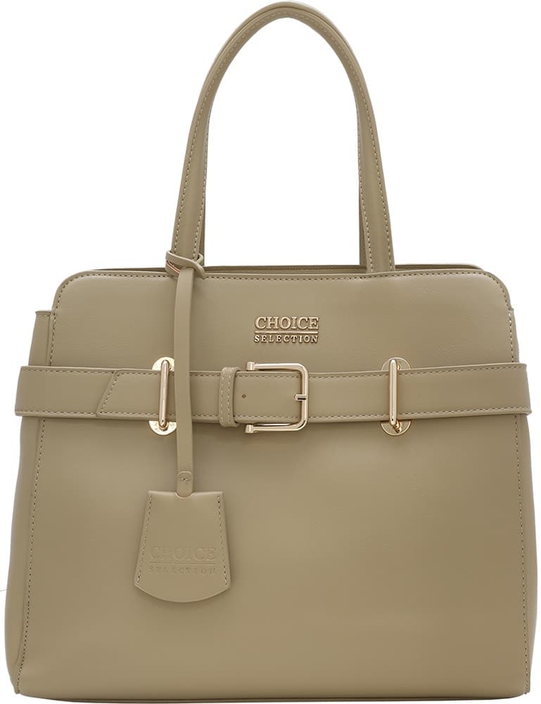 Bolsa Feminina Choice F253765B Bege/Dourado