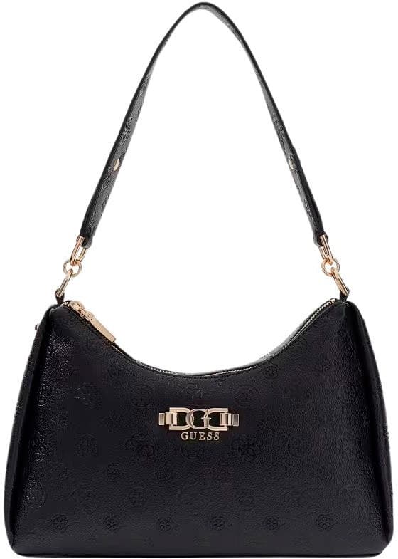 Bolsa Guess Feminina Pd991618 Logo Preto