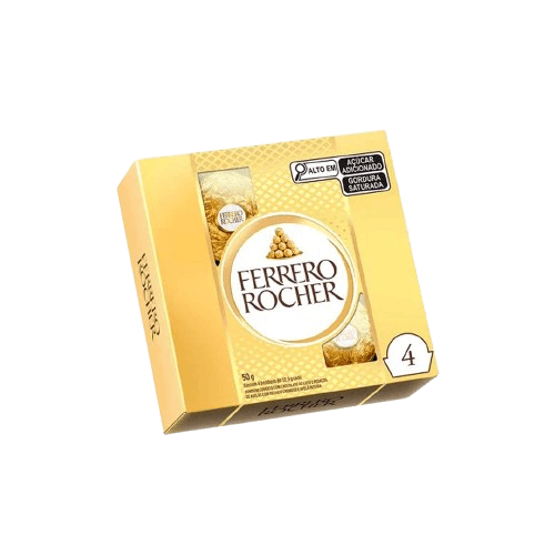 Bombom Ferrero Rocher 50G 4 Unidades