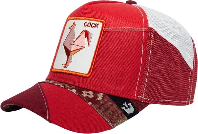 Boné Goorin Bros Farmigami Courage Cock Vermelho