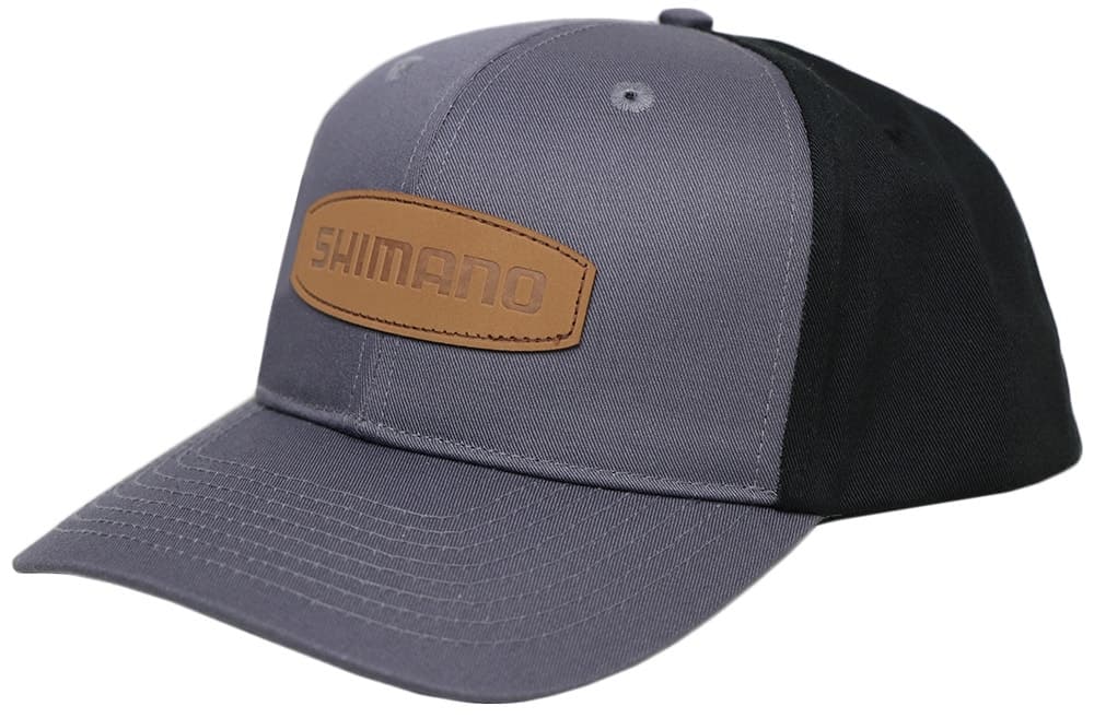 Boné Shimano Leather Sh2401 Cinza/Preto
