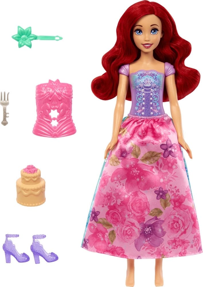 Boneca Mattel Disney Princess Ariel Spin & Revel Surprises Htv88