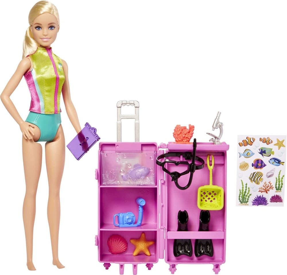 Boneca Barbie Bióloga Marinha Mattel