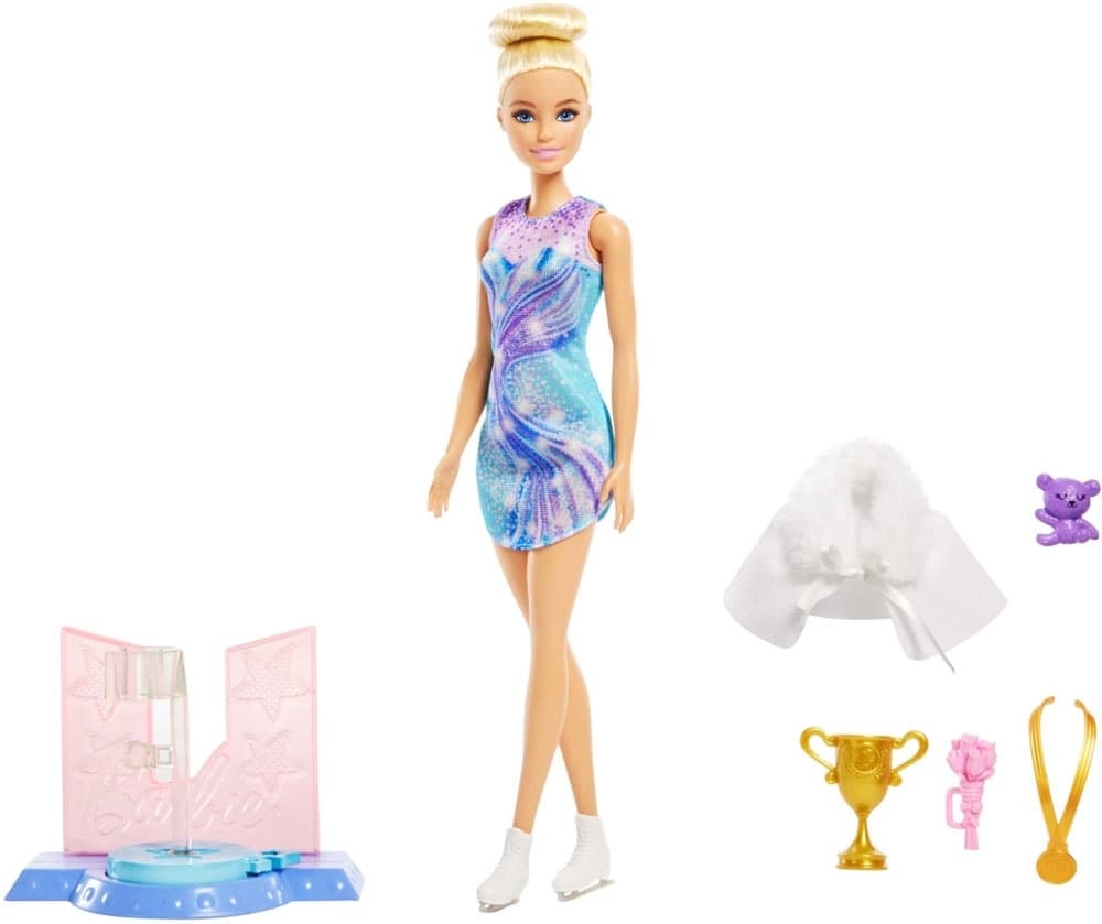 Boneca Barbie Patinadora Artística Mattel - Jkb48